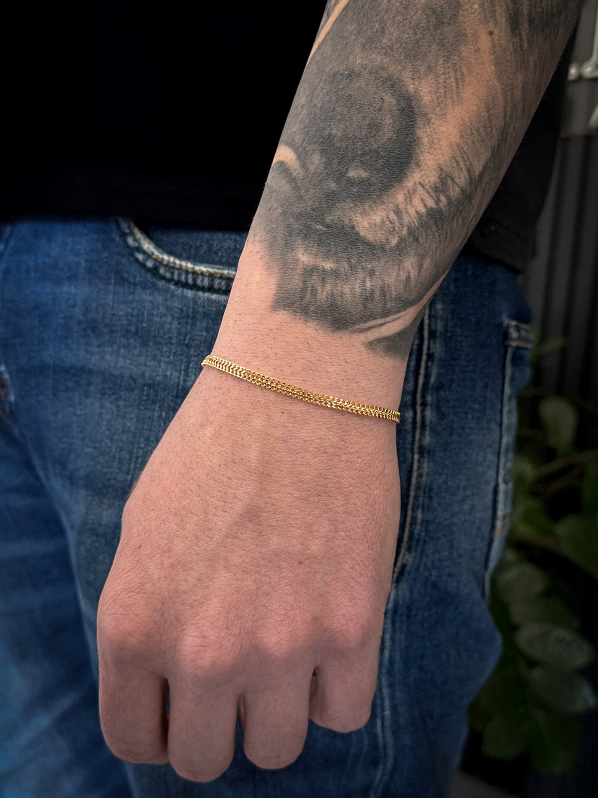 Pulseira Grumet Lacraia 3mm Banhada a Ouro 18k, foto 4