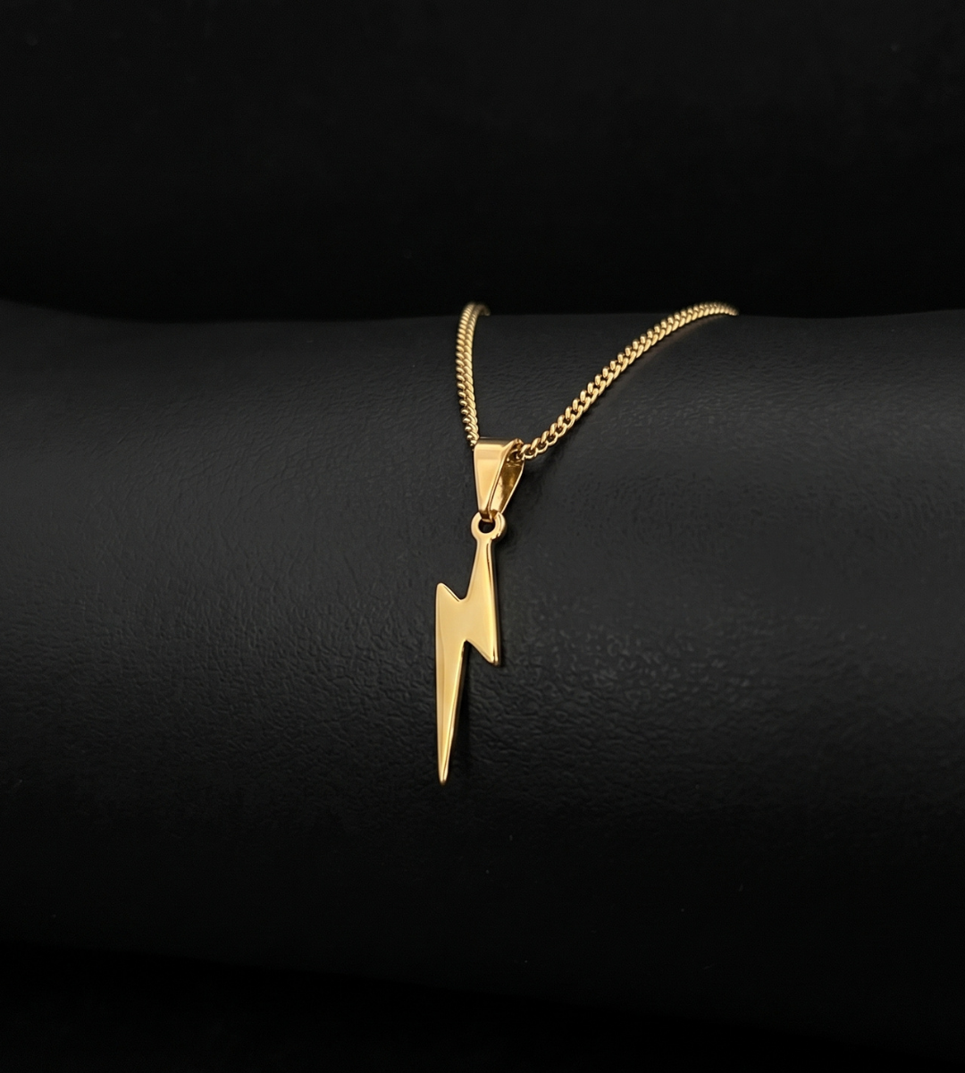 Pingente Raio Banhado a Ouro 18k