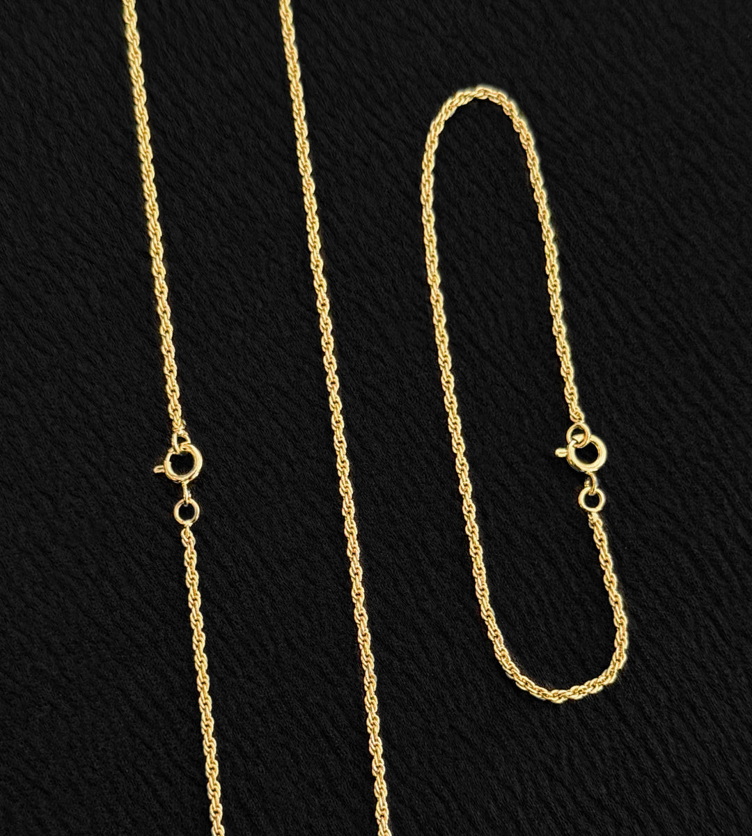 Corrente + Pulseira Cordão Baiano 2mm Fecho Tradicional Banhada a Ouro 18k