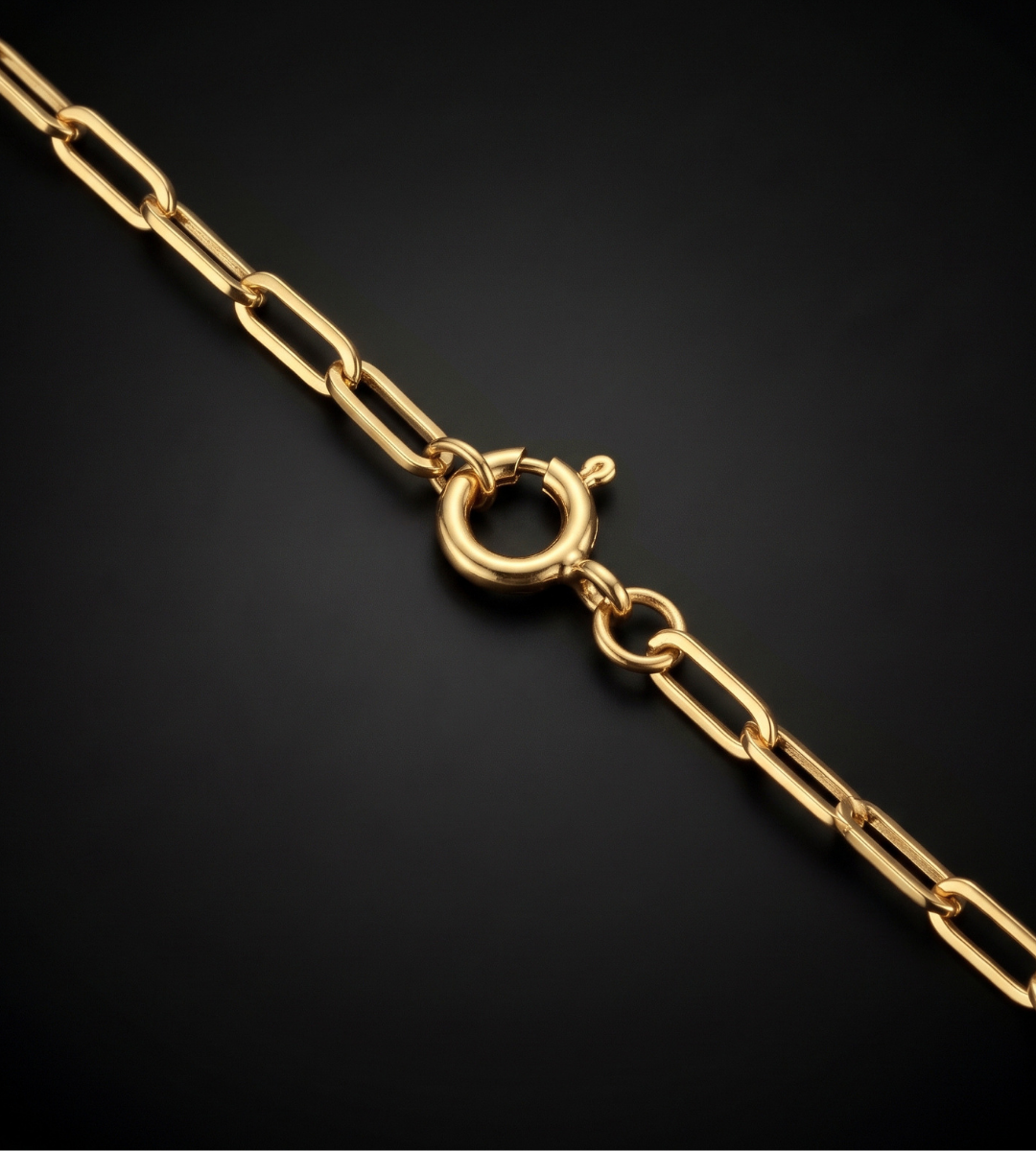 Colar Feminino Laminado 2mm Banhado a Ouro 18k, foto 3