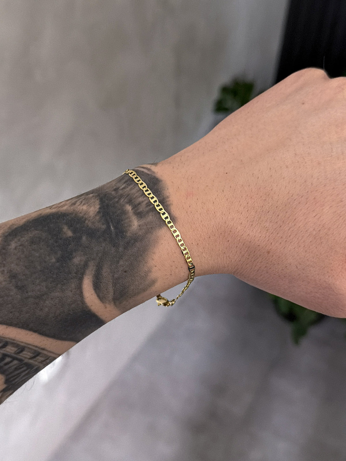 Conjunto Corrente e Pulseira Piastrini 3mm Banhado a Ouro 18k