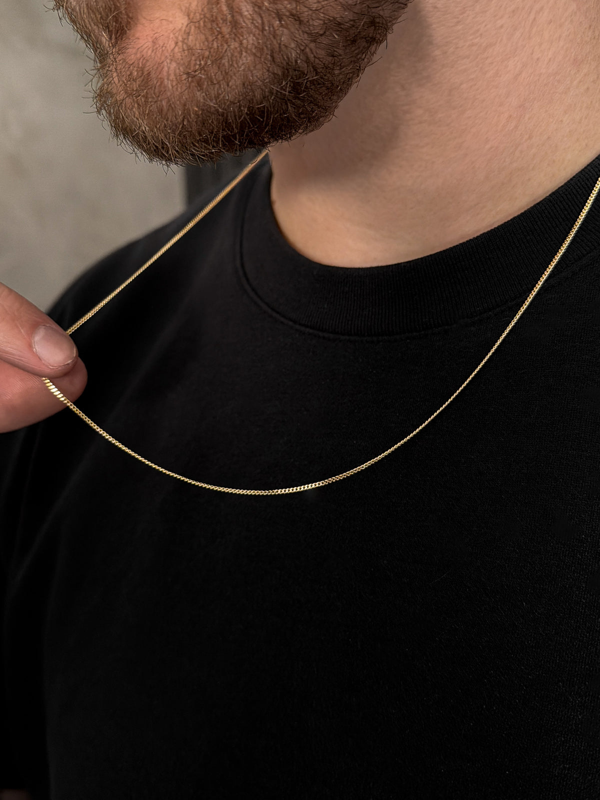 Corrente Grumet 1mm Banhada a Ouro 18k, foto 2