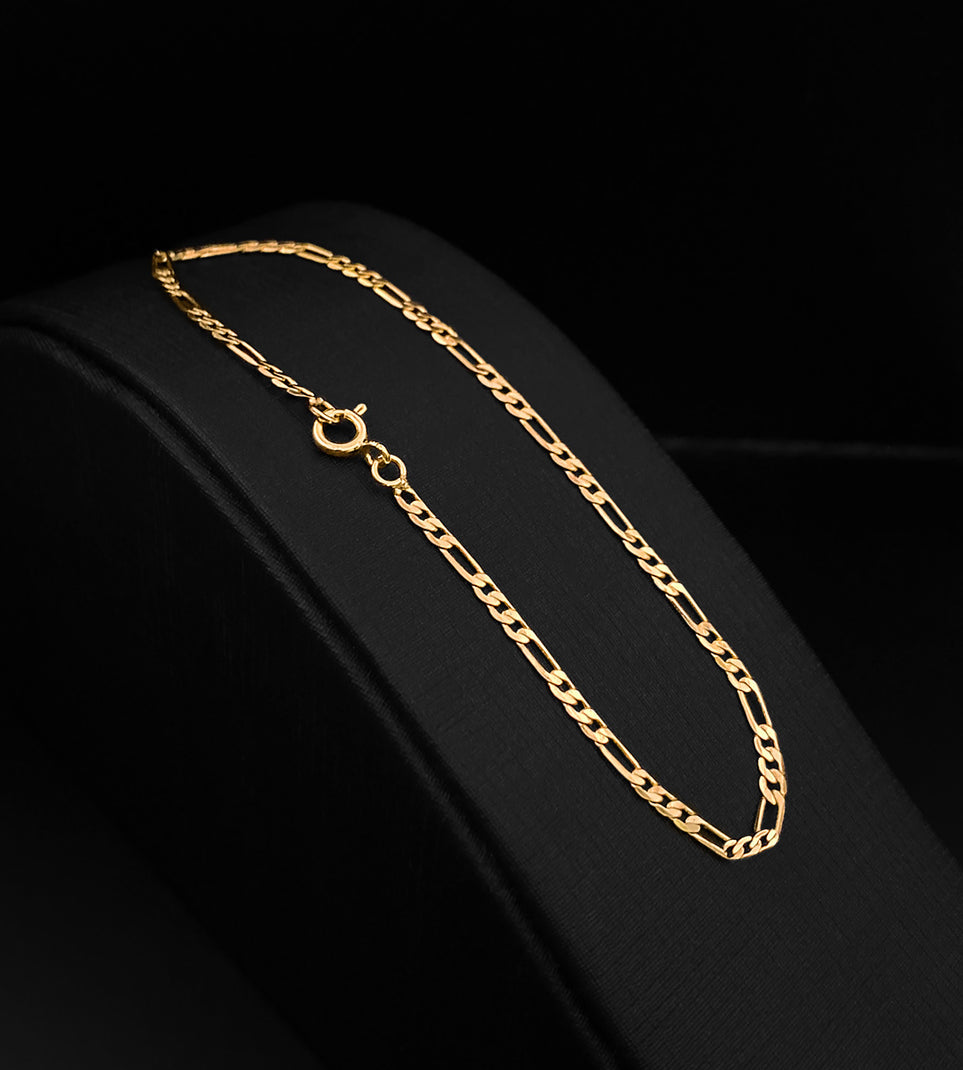 Pulseira Fio 3 por 1 2mm Banhada a Ouro 18k