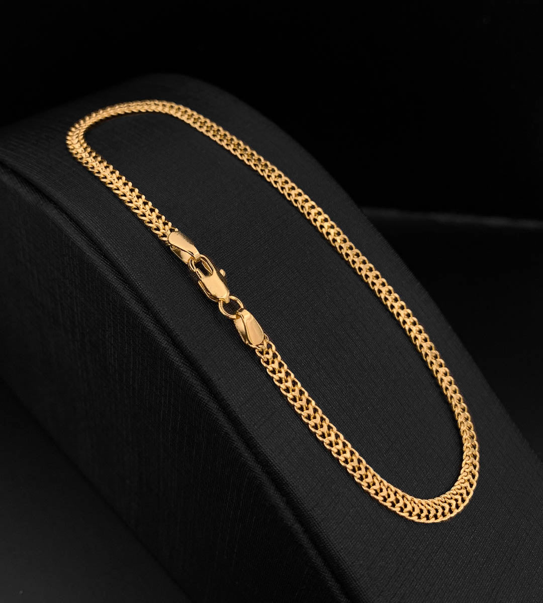 Pulseira Grumet Lacraia 3mm Banhada a Ouro 18k, foto 5