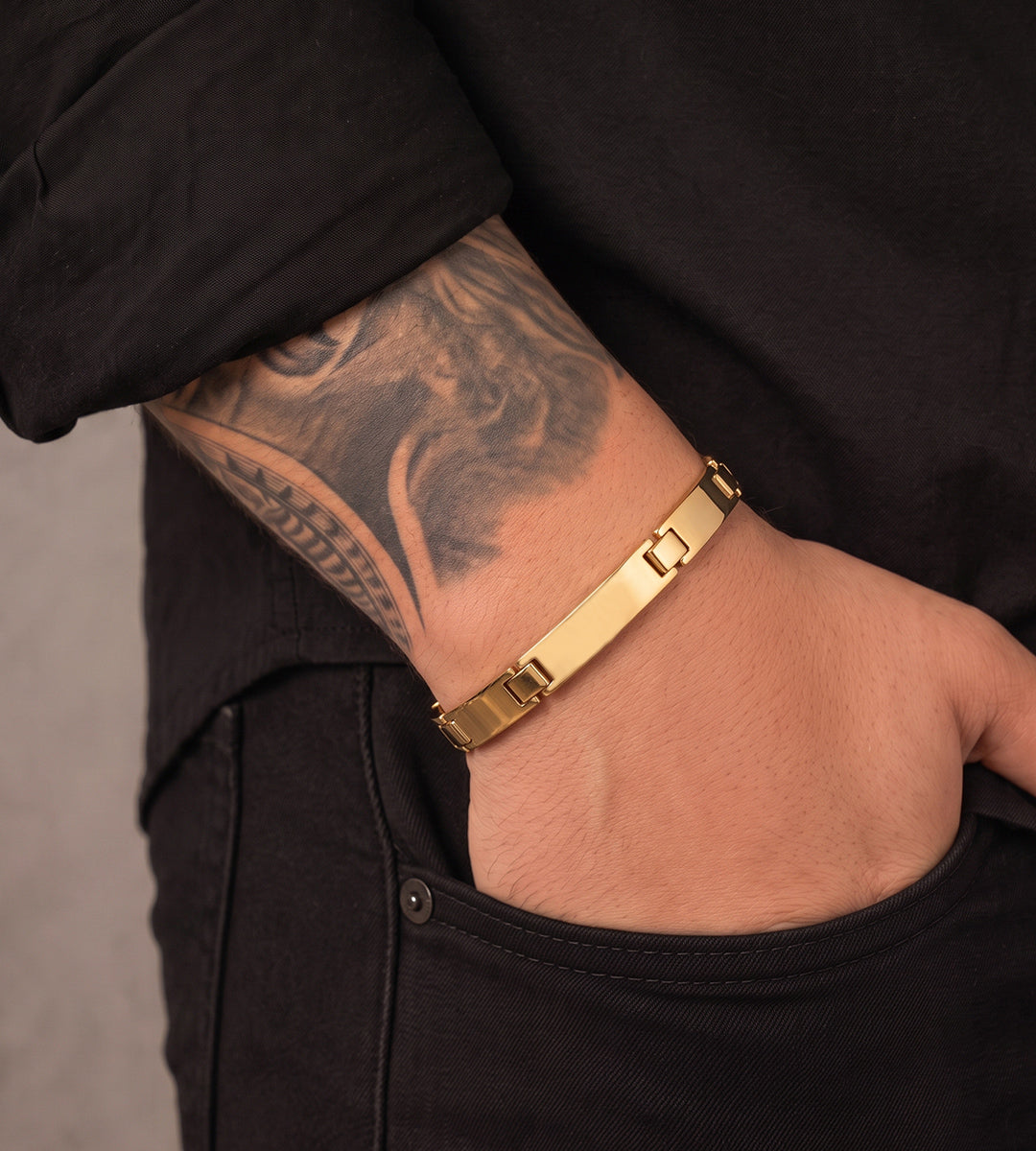 Bracelete Liso 7mm Banhado a Ouro 18k, foto 3