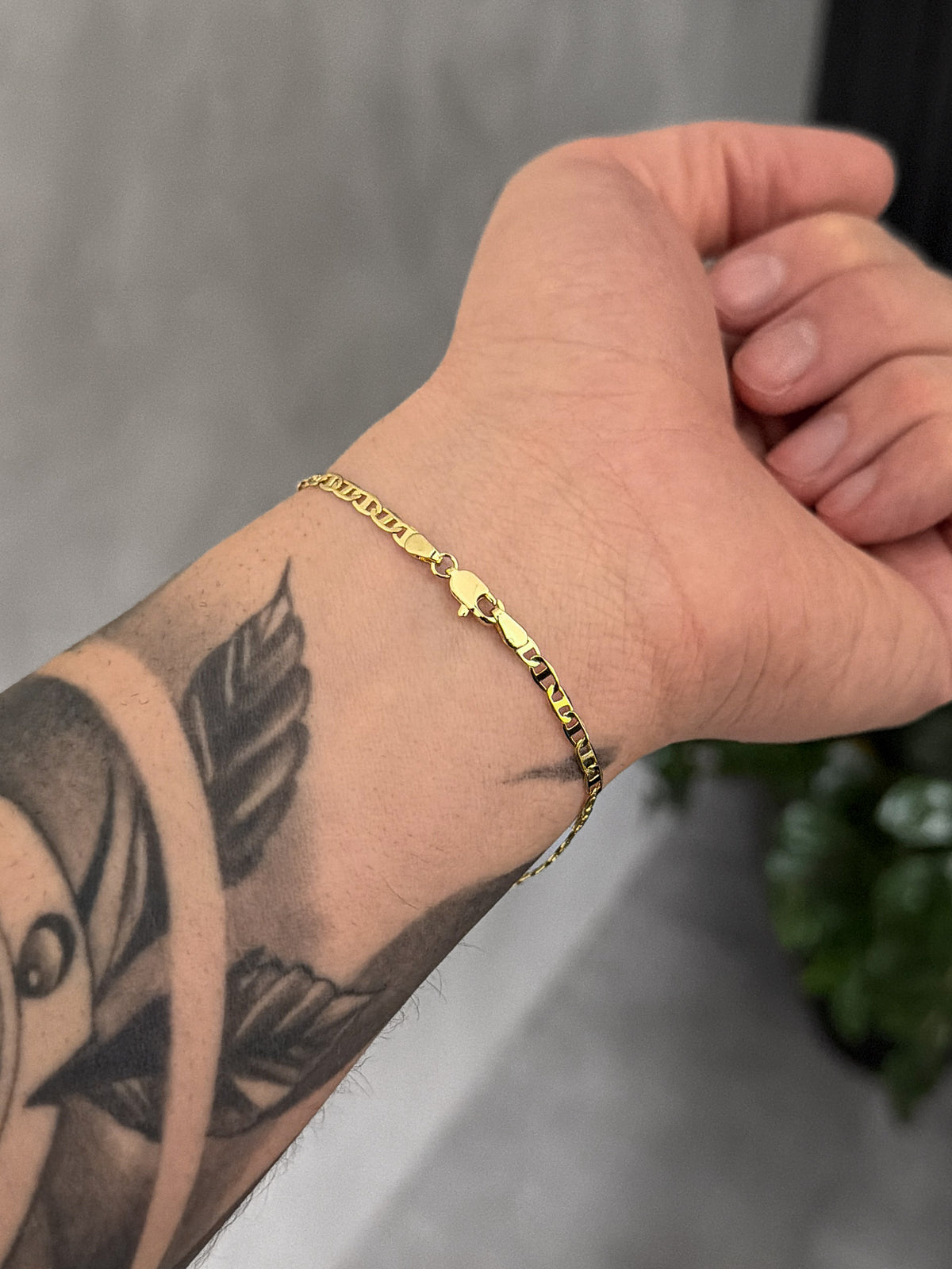 Pulseira Piastrini 3mm Banhada a Ouro 18k