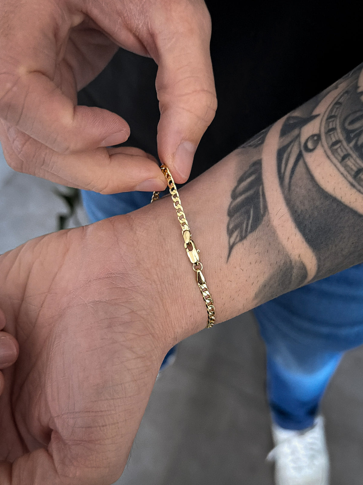 Pulseira Grumet 3mm Banhada a Ouro 18k, foto 2