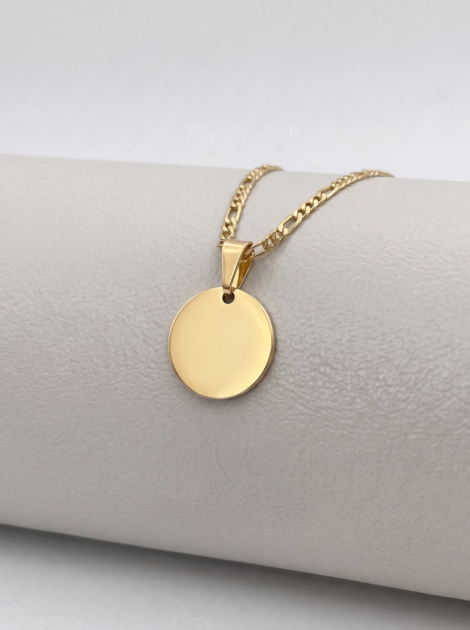 Pingente Redondo Mini Personalizável Banhado a Ouro 18k