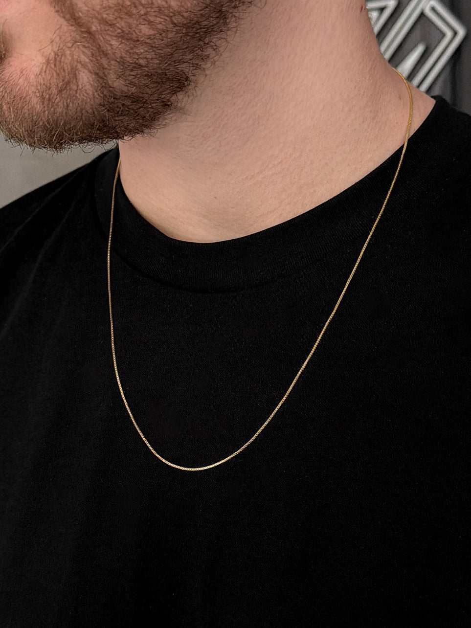 Corrente Veneziana 1mm Banhada a Ouro 18k