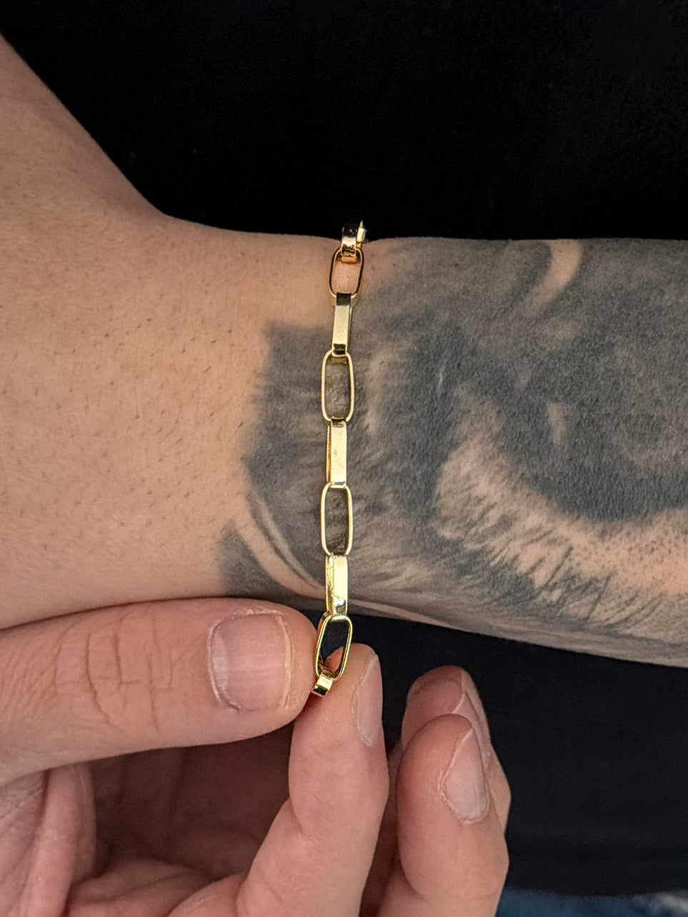 Pulseira Tijolinho 4mm Banhada a Ouro 18k