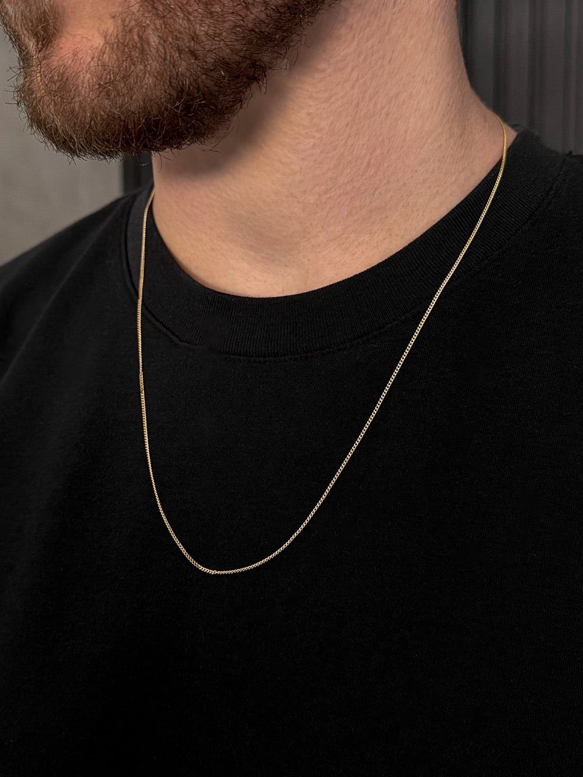 Corrente Grumet 1mm Banhada a Ouro 18k