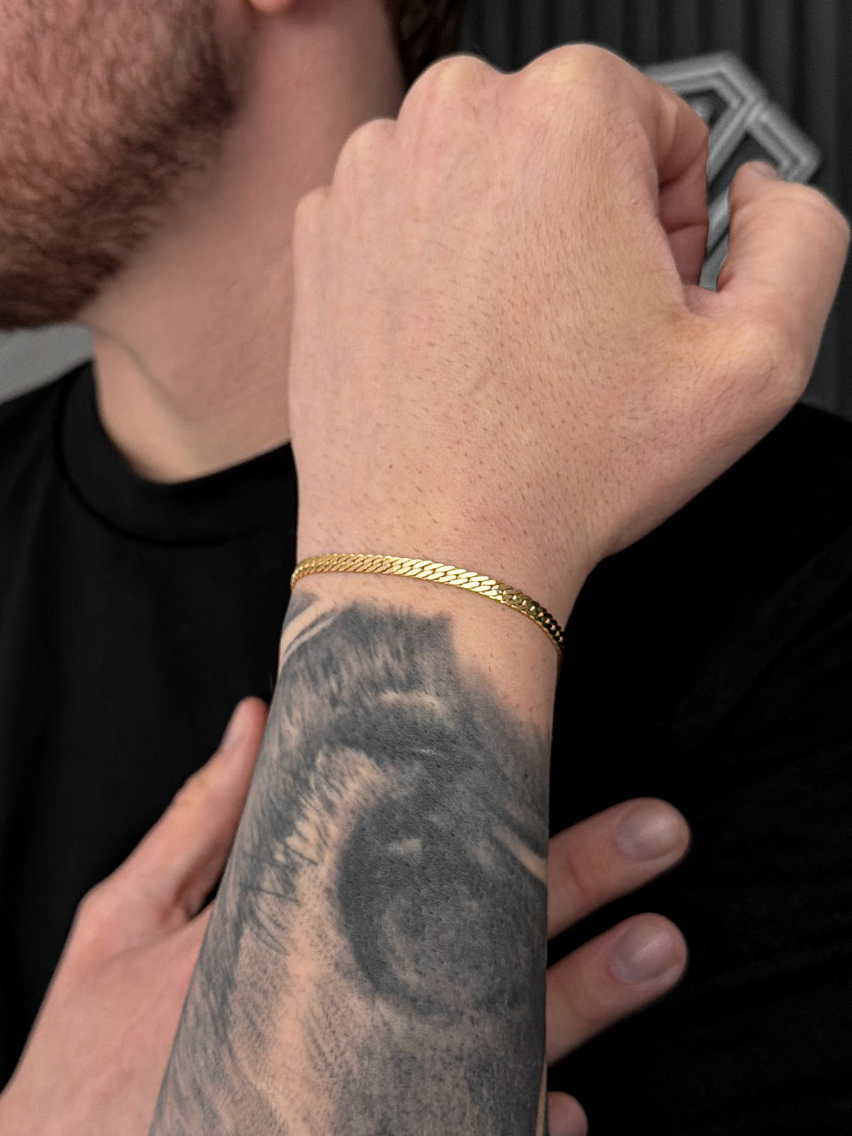 Pulseira Grumet Flat 4mm Banhada a Ouro 18k, foto 6