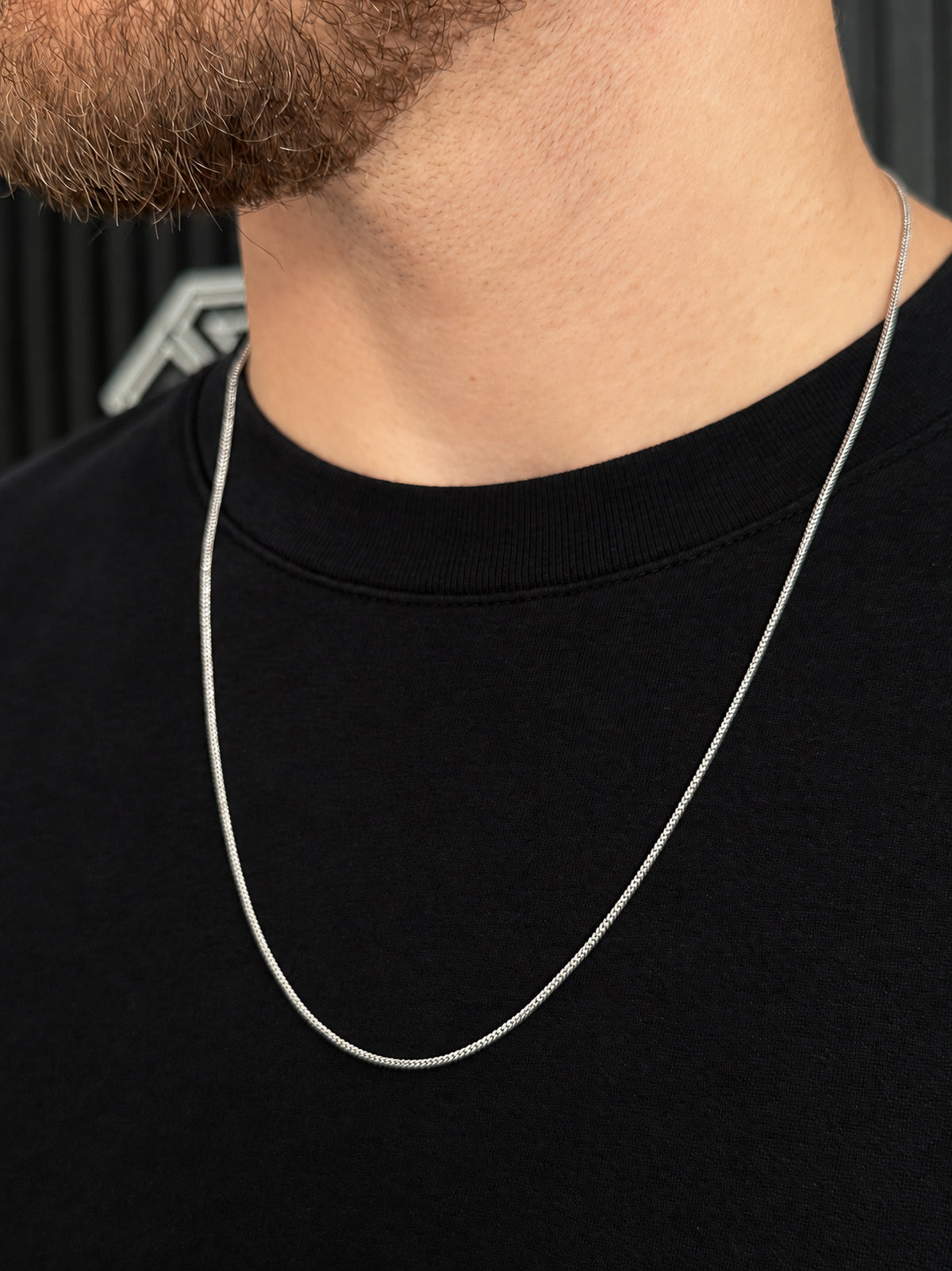 Corrente Grumet 1mm Banhada a Ouro Branco